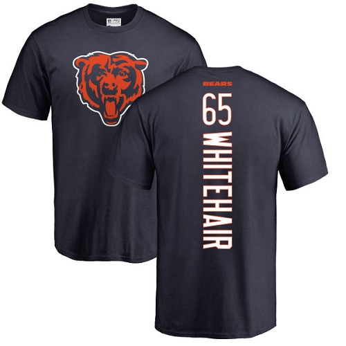 Chicago Bears Men Navy Blue Cody Whitehair Backer NFL Football #65 T Shirt->nfl t-shirts->Sports Accessory